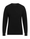 Sease Man Sweater Black Size Xl Virgin Wool In Black