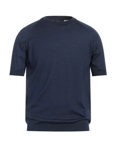 Sease Man Sweater Navy Size L Cashmere, Silk