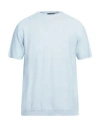 Sease Man Sweater Sky Blue Size Xl Linen, Cotton