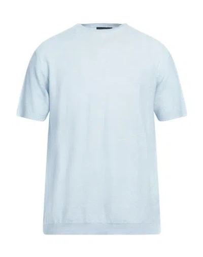 Sease Man Sweater Sky Blue Size Xl Linen, Cotton