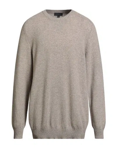 Sease Man Sweater Taupe Size Xxl Cashmere In Gray