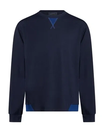 Sease Man Sweatshirt Midnight Blue Size 3xl Virgin Wool, Polyamide