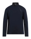 Sease Man Sweatshirt Navy Size 46 Virgin Wool, Polyester, Cotton In Navy