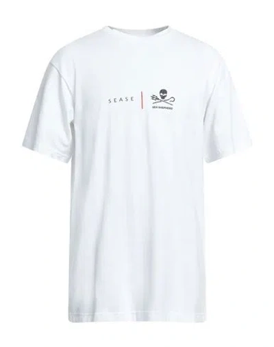Sease Man T-shirt White Size Xl Cotton
