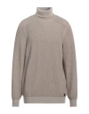 Sease Man Turtleneck Beige Size L Cashmere
