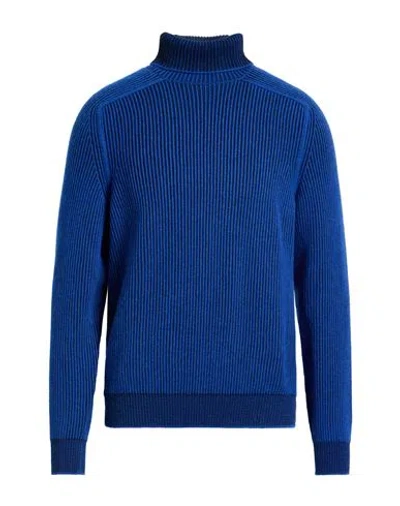 Sease Man Turtleneck Bright Blue Size Xl Cashmere