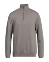 Sease Man Turtleneck Grey Size L Virgin Wool In Grey