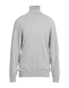Sease Man Turtleneck Light Grey Size 3xl Virgin Wool In Gray