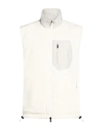 Sease Man Vest Light Grey Size M Virgin Wool, Polyamide, Polyester In White