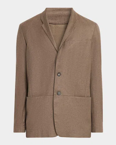 Sease Men & Apos;s Wool-cashmere Ellen Blazer 2.0 In Brown