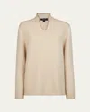 Sease Men's Ellen Pull Cashmere V-neck Sweater In Oyster