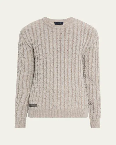 Sease Cable-knit Sweater In Gray