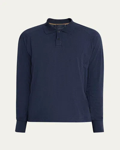 Sease Men's Long-sleeve Polo-neck 3.0 Shirt In Blue