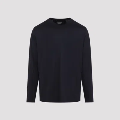 Sease Long-sleeved Wool T-shirt In Black