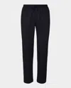 Sease Men's Mindset Stretch-wool Drawstring Trousers In Black