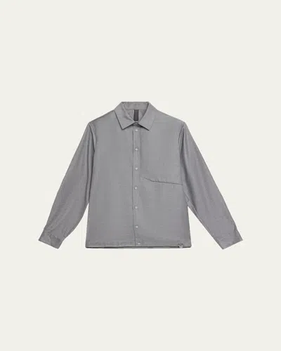 Sease New Gate Virgin Wool Shirt In Gray