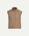 Sease Men's Predator 3.0 Wool And Cashmere Full-zip Vest In Brown