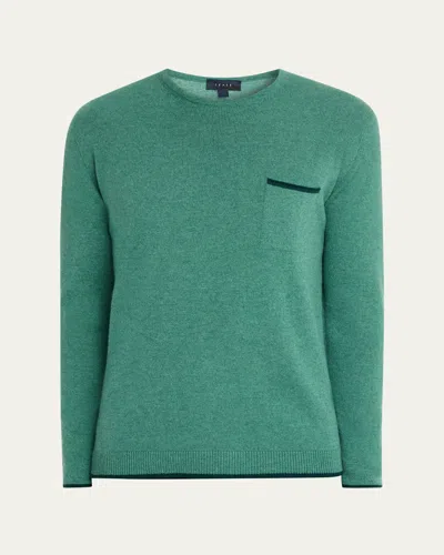 Sease Men's Shore 2.0 Cashmere Crewneck Sweater In Green