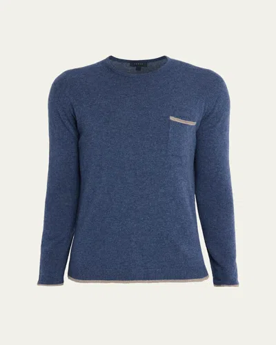 Sease Men's Shore 2.0 Cashmere Crewneck Sweater In Blue