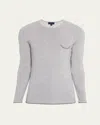 Sease Men's Shore 2.0 Cashmere Crewneck Sweater In Lead Grey