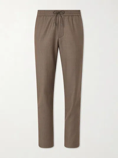 Sease Mindset Straight-leg Cotton-blend Corduroy Trousers In Brown