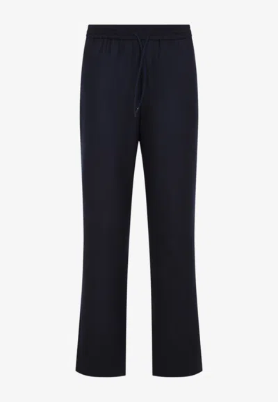 Sease Seamless Mindset Regular Straight-leg Wool Pants For Men In Black