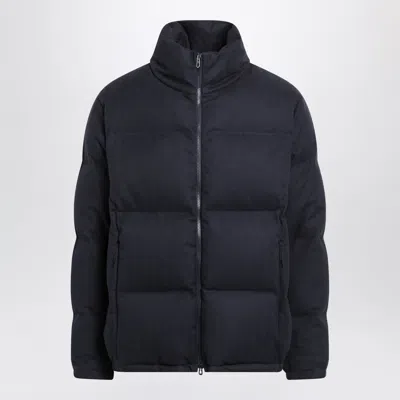 Sease Navy Blue Tribeca Cotton And Cashmere Down Jacket