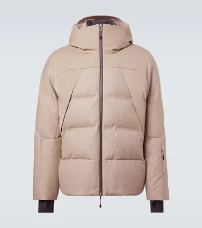Sease Nordend Wool-blend Down Jacket In Sand