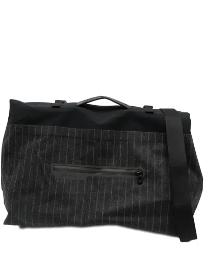 Sease Pinstripe Multifunctional Backpack In Gray