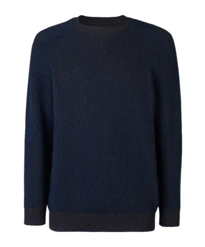 Sease Reversible Cashmere Crewneck Sweater In Multi