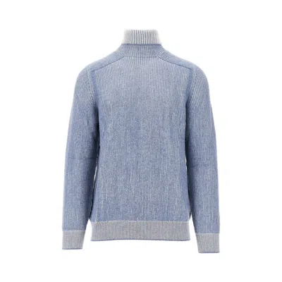 Sease Reversible Cashmere Sweater In Blue