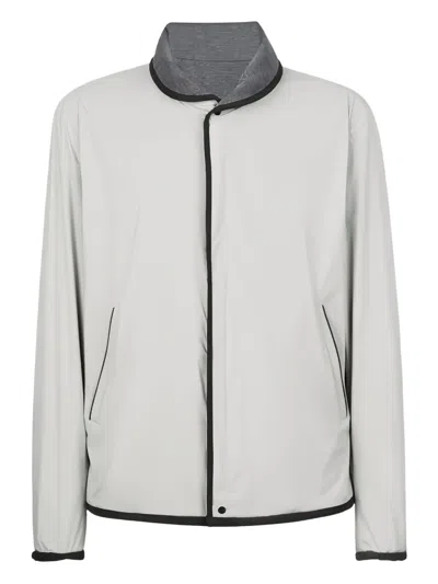 Sease Reversible Zip-front Jacket In Gray