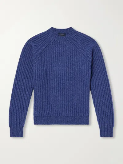 Sease Ribbed Cashmere Sweater In Blue