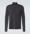 Sease Runner Virgin Wool Half-zip Sweater In Grey