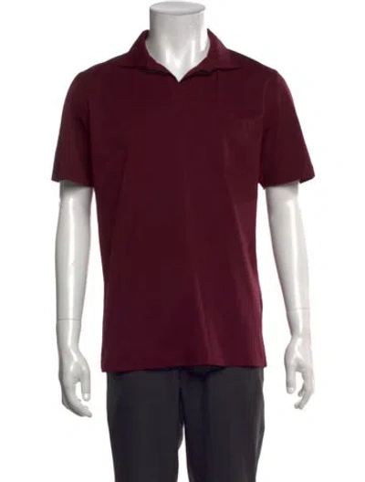Pre-owned Sease Short Sleeve In Burgundy