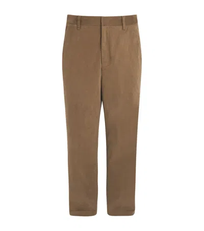 Sease Stretch-cotton Chinos In Brown