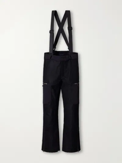 Sease Trace 2.0 Shell-trimmed Coated Wool And Cashmere-blend Twill Padded Ski Pants In Blue
