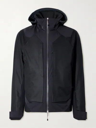 Sease Trace 2.0 Virgin Wool And Cashmere-blend Twill Hooded Ski Jacket In Black