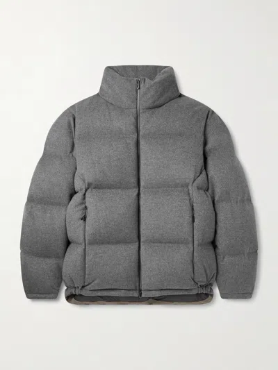 Sease Tribeca Quilted Wish® Virgin Wool And Cashmere-blend Down Jacket In Gray