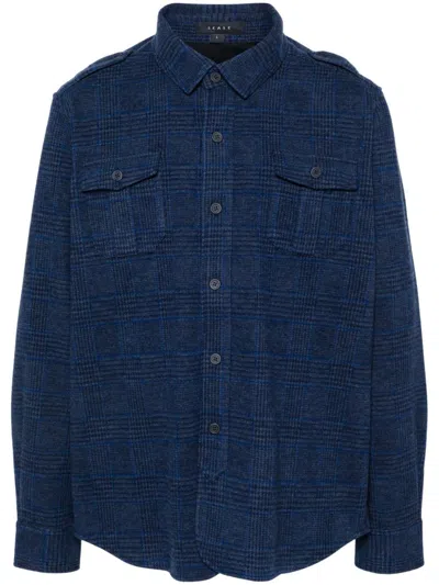 Sease Virgin Wool Overshirt In Dark Wash