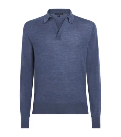 Sease Lasca Virgin Wool Polo Sweater In Multi