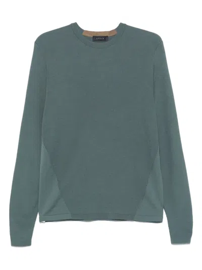 Sease Waffle-knit Top In Green
