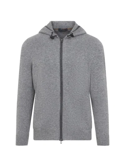 Sease Waythree Drawstring-hood Cardigan In Black
