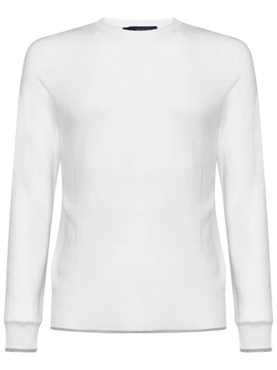 Sease Whole Round Summer Jumper In White