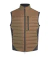 Sease Wool-blend Intrepid Down Gilet In Brown