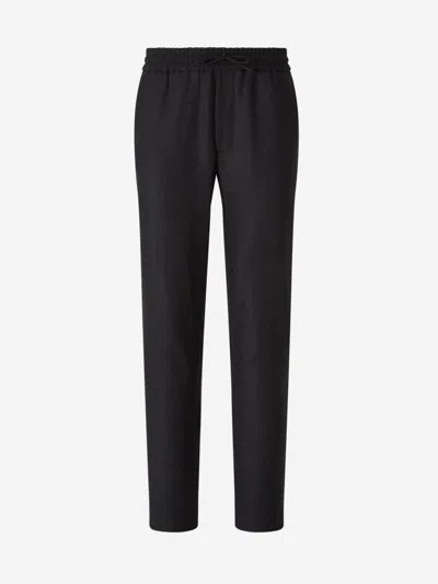 Sease Wool Joggers In Black