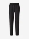 Sease Wool Joggers In Black