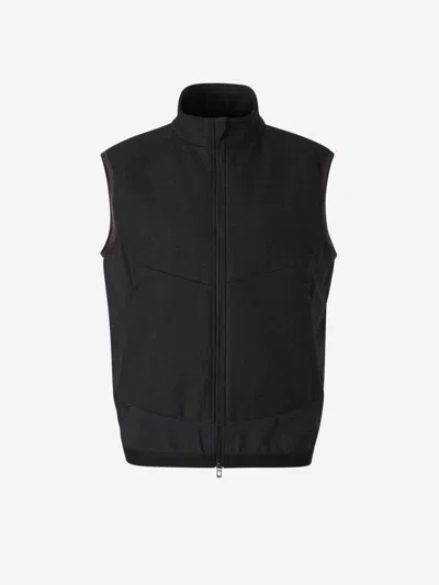 Sease Wool Quilted Vest In Black