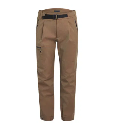 Sease Wool-silk Hiking Trousers In Brown