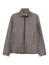 Sease Zip-front Panelled Jacket In Gray
